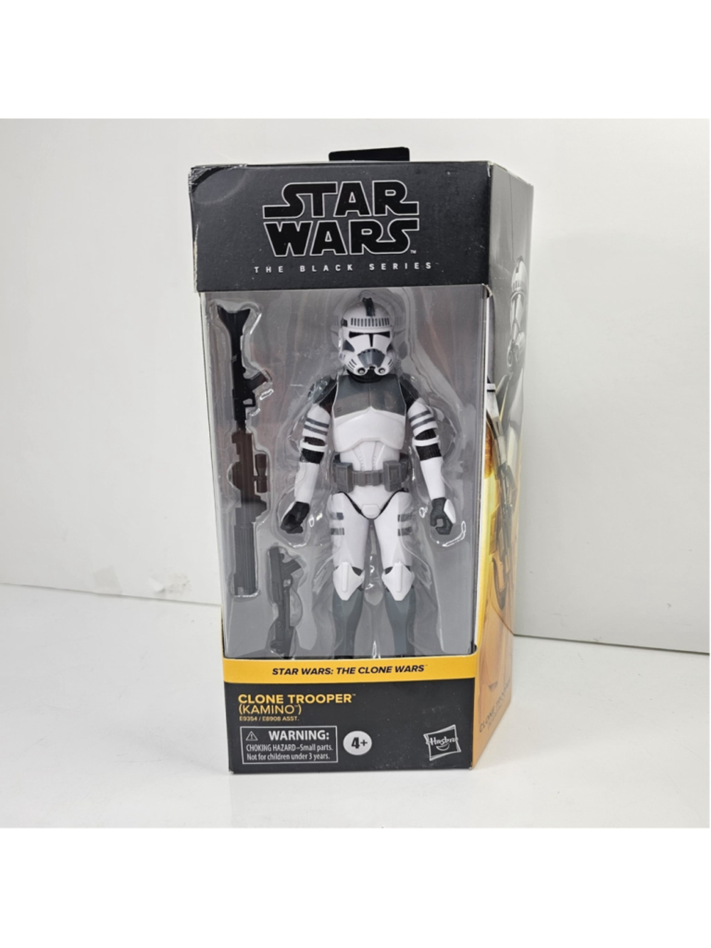 SEALED Star Wars Black Series Clone Trooper Kamino Clone Wars 6" Figure Box Dam.
